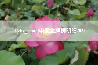 遵义中国金牌榜明细2021