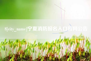 遵义宁夏消防报名入口官网公告