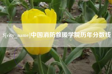 遵义中国消防救援学院历年分数线