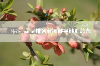 遵义排列五图谜字谜汇总九