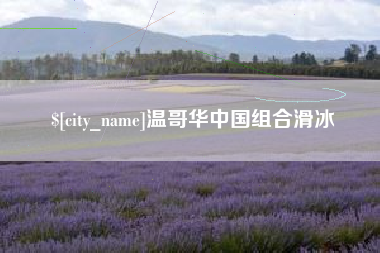 遵义温哥华中国组合滑冰