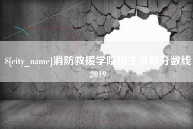 遵义消防救援学院招生录取分数线2019