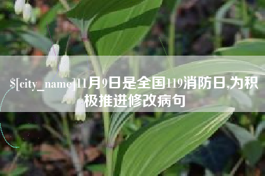 遵义11月9日是全国119消防日,为积极推进修改病句