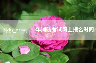 遵义2020年消防考试网上报名时间