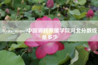遵义中国消防救援学院河北分数线是多少