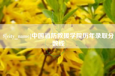 遵义中国消防救援学院历年录取分数线