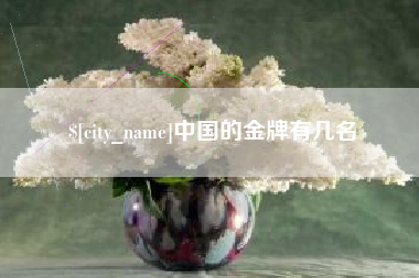 遵义中国的金牌有几名