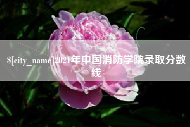 遵义2021年中国消防学院录取分数线