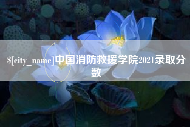 遵义中国消防救援学院2021录取分数
