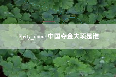 遵义中国夺金大项是谁