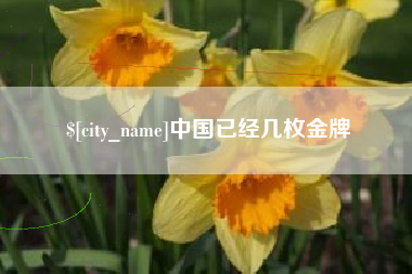 遵义中国已经几枚金牌