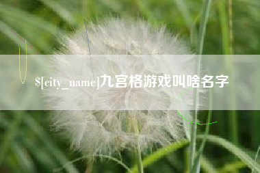 遵义九宫格游戏叫啥名字