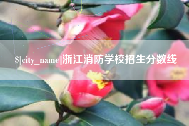 遵义浙江消防学校招生分数线