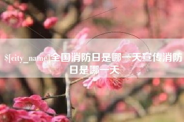 遵义全国消防日是哪一天宣传消防日是哪一天