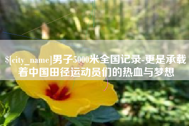 遵义男子5000米全国记录-更是承载着中国田径运动员们的热血与梦想