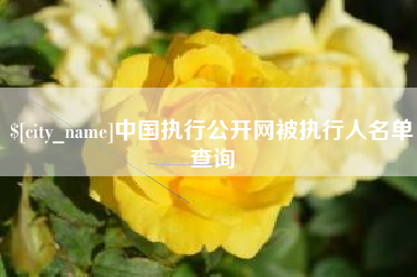 遵义中国执行公开网被执行人名单查询