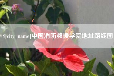 遵义中国消防救援学院地址路线图
