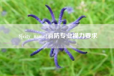 遵义消防专业视力要求