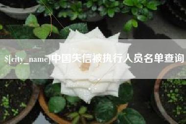 遵义中国失信被执行人员名单查询