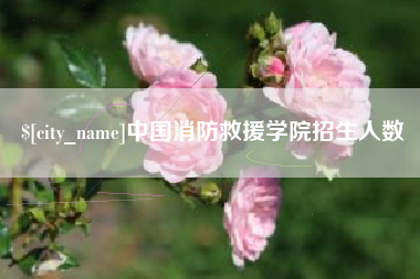遵义中国消防救援学院招生人数