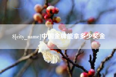 遵义中国金牌能拿多少奖金