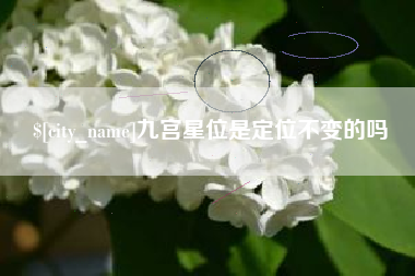 遵义九宫星位是定位不变的吗