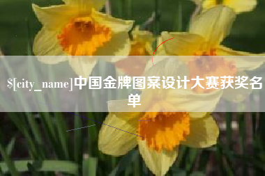 遵义中国金牌图案设计大赛获奖名单