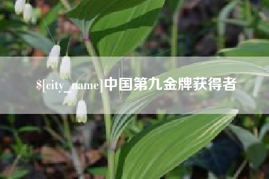 遵义中国第九金牌获得者