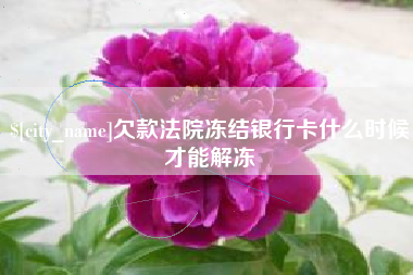 遵义欠款法院冻结银行卡什么时候才能解冻