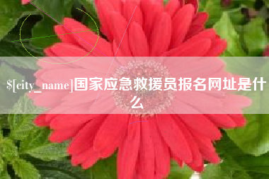 遵义国家应急救援员报名网址是什么