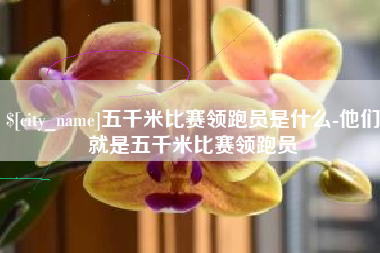 遵义五千米比赛领跑员是什么-他们就是五千米比赛领跑员