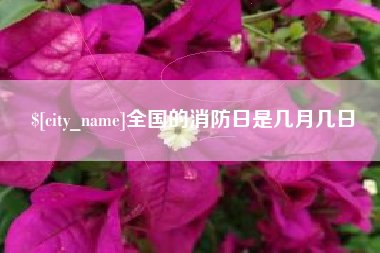 遵义全国的消防日是几月几日